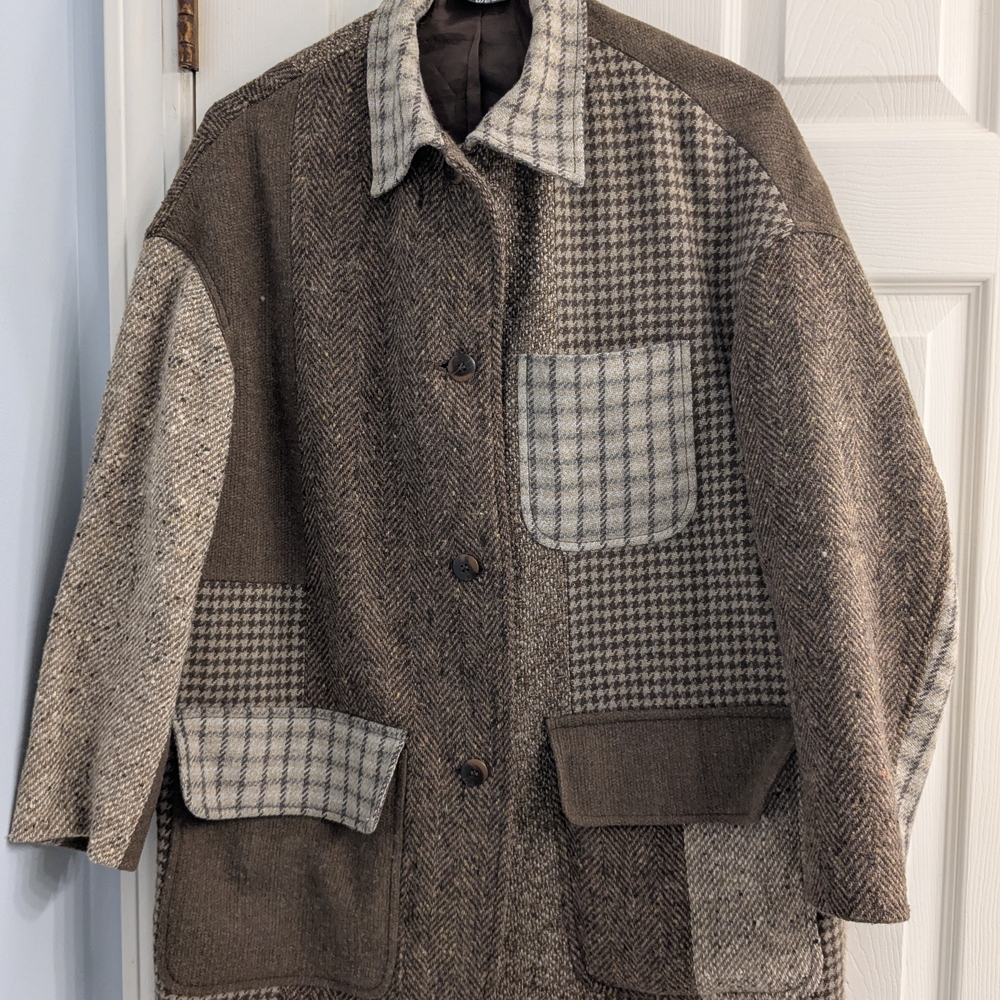 Vintage Lizwear Patchwork Wool Jacket - image 1